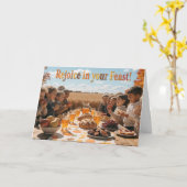 Carte de la Fête des Tabernacles pour les Enfants (Fleur jaune)