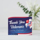 Carte de la fête des vétérans (Debout devant)