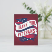 Carte de la fête des vétérans (Debout devant)