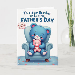 Carte de la Fête du Papa Ours le plus Gentil
