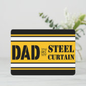 Carte de la fête du père de football de Pittsburgh (Debout devant)