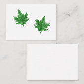 Carte de la feuille d'érable (Devant / Derrière)