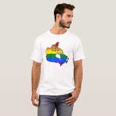 Carte de la fierté canadienne LGBT T-Shirt (Devant entier)