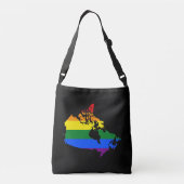 Carte de la fierté LGBT canadienne Sac carrossable (Dos)