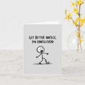 Carte de la Figure Stick Arm Broken Funny (Fleur jaune)