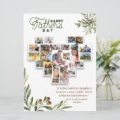 Carte De La Fille À Sa Bonne Fête des pères (Debout devant)