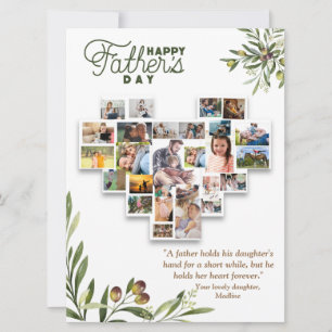 Carte De La Fille À Sa Bonne Fête des pères