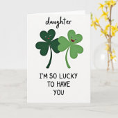 Carte de la Fille de Lucky Shamrock (Fleur jaune)