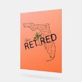 Carte de la Floride à la retraite et palmier tropi (Angle)