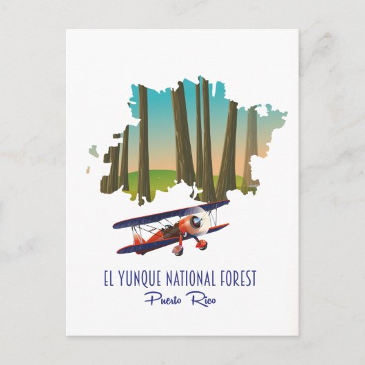 Carte de la forêt nationale d'El yunque Porto Rico (Devant)