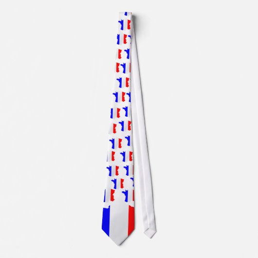 Carte de la France et Cravate du drapeau (Devant)