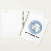 Carte De La Géographie De L'Antarctique (Devant avec enveloppe)