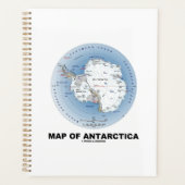 Carte De La Géographie De L'Antarctique (Devant)