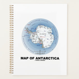Carte De La Géographie De L'Antarctique