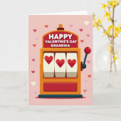 Carte de la grand-mère de la Saint-Valentin à mach (Fleur jaune)