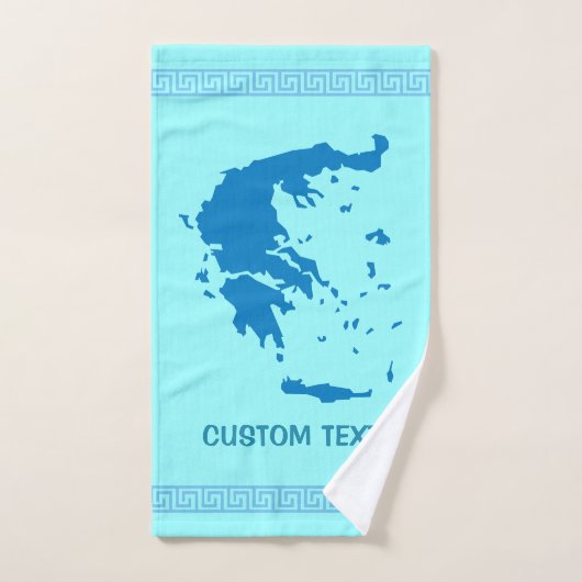Carte de la Grèce (Serviette à main)