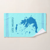 Carte de la Grèce (Serviette à main)