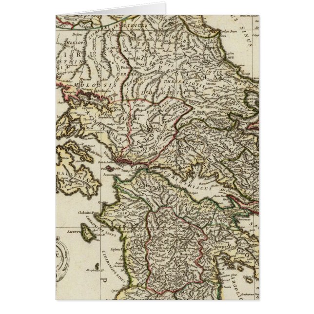 Carte de la Grèce antique (Devant)