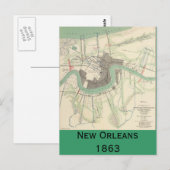 Carte de la guerre civile de la Nouvelle-Orléans 1 (Devant / Derrière)