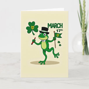 Carte de la Harpe Irlandaise de Grenouille Verte