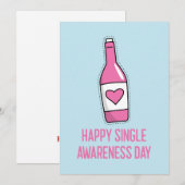 Carte de la Journée de la conscience du célibat he (Devant / Derrière)