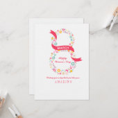 Carte de la Journée des Femmes du 8 mars (Devant/Arrière en situation)