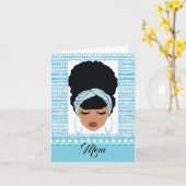 Carte de la Journée des mères afro-américaines (Fleur jaune)