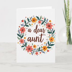 Carte de la journée des tantes adorables