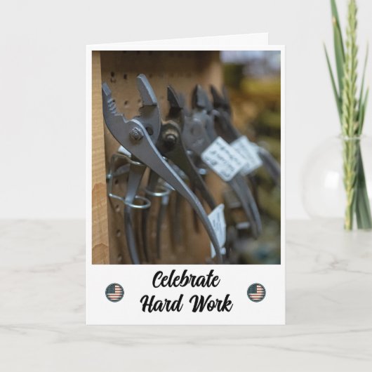 Carte de la journée du travail pour réussir la réd (Devant)