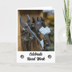 Carte de la journée du travail pour réussir la réd