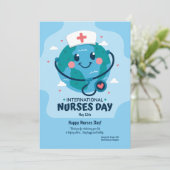 Carte de la Journée internationale des infirmières (Debout devant)