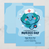 Carte de la Journée internationale des infirmières (Devant / Derrière)