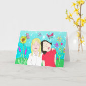 Carte de la Journée nationale des meilleurs amis d (Fleur jaune)