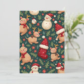 Carte de la lettre de Noël (Debout devant)