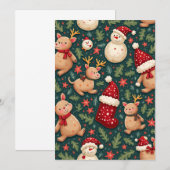 Carte de la lettre de Noël (Devant / Derrière)