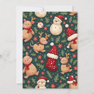 Carte de la lettre de Noël