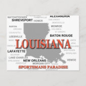 Carte de la Louisiane State Pride Silhouette (Devant)