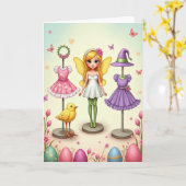 Carte de la Magicienne du Printemps (Fleur jaune)