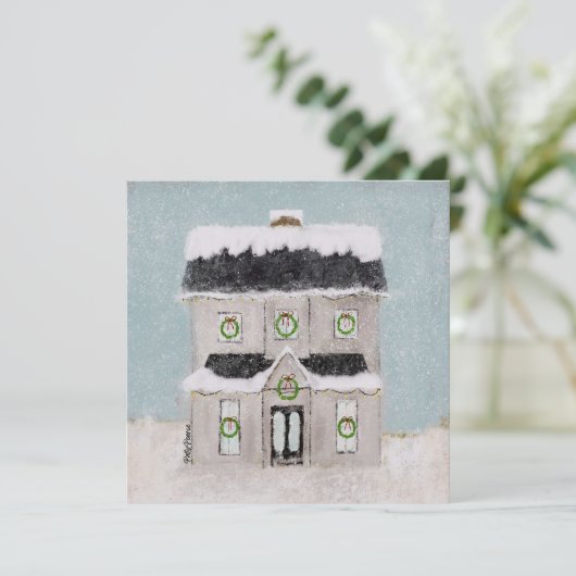 Carte de la maison de Noël (Debout devant)