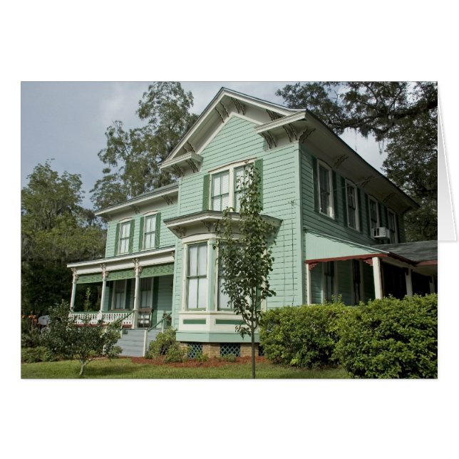 Carte de la maison victorienne verte (Devant horizontal)