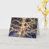 Carte de la maisonnette de Noël dans un arbre (Fleur jaune)