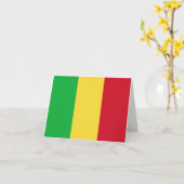 Carte de la Mali avec drapeau (Fleur jaune)