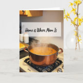 Carte de la Maman Stew Maison Amour Mère (Fleur jaune)