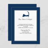 Carte de la marine Blue Cape Cod | Réception (Devant / Derrière)