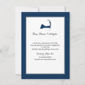 Carte de la marine Blue Cape Cod | Réception (Devant)