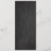 Carte de la meilleure qualité 4 x 9,25" de menu de (Dos)