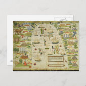 Carte de la mer de Chine, facsimilé de 'Miller Atl (Devant / Derrière)