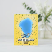 Carte de la mer de Galilée Israël (Debout devant)