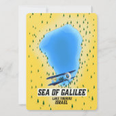 Carte de la mer de Galilée Israël (Dos)
