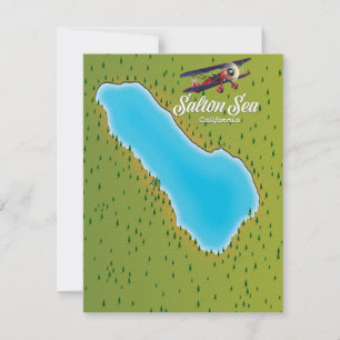 Carte de la mer de Salton Californie États-Unis